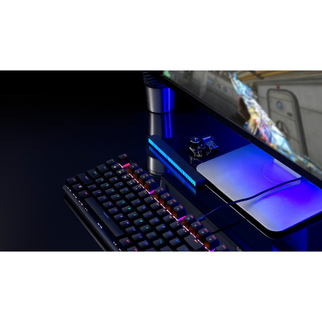 Bàn Phím Cơ Không Dây RapBàn Phím Cơ Không Dây Rapoo V500 Pro-87 Multi Mode RGB Không Dây 24.GHz - Bluetooth 5.0 Có Dây