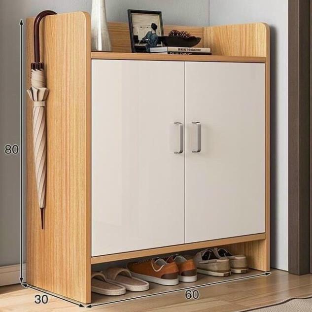 Tủ Đựng Giày 2 Cánh 4 Ngăn Cao Cấp- Tủ Đề Đồ Dùng Cá Nhân Kệ để giày hiện đại phong cách Scandinavian