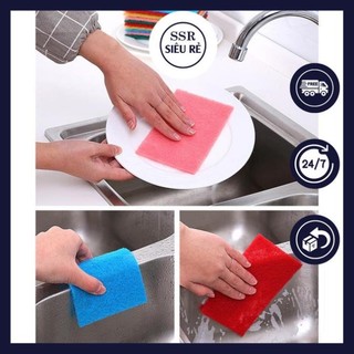 Combo 10 Miếng Bọt Biển Rửa Chén Nhiều Màu SSR