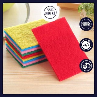 Combo 10 Miếng Bọt Biển Rửa Chén Nhiều Màu SSR