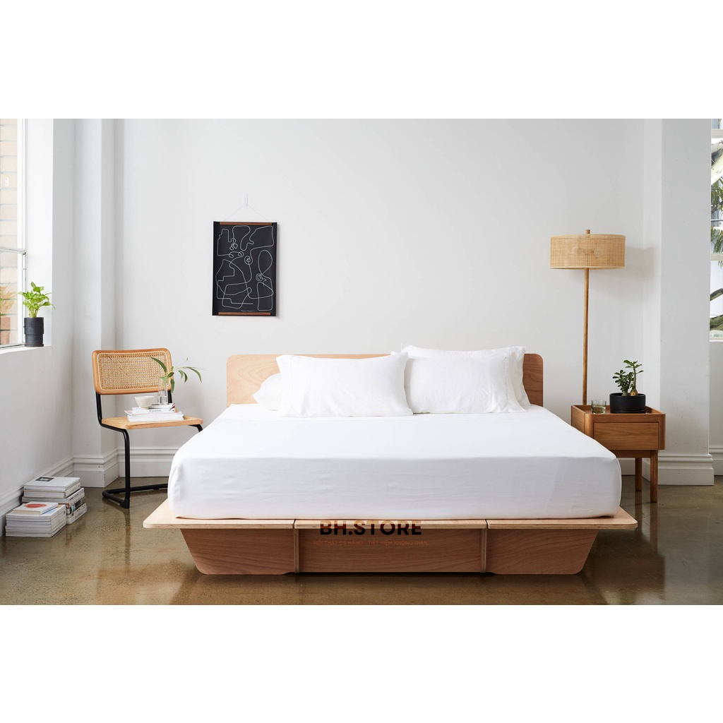 [GIƯỜNG TỰ LẮP RÁP] Giường ngủ gỗ công nghiệp thiết kế độc đáo cho mọi không gian phòng ngủ, giường gỗ