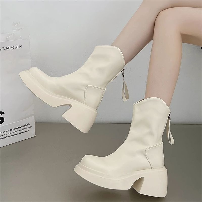 Giày Boot martin Đế Dày Thiết Kế Mới Thời Trang Theo Phong Cách Anh Dành Cho Nữ