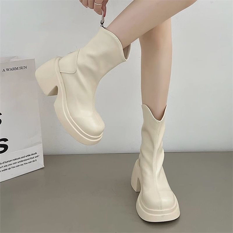 Giày Boot martin Đế Dày Thiết Kế Mới Thời Trang Theo Phong Cách Anh Dành Cho Nữ