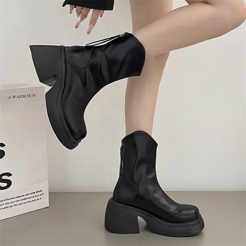 Giày Boot martin Đế Dày Thiết Kế Mới Thời Trang Theo Phong Cách Anh Dành Cho Nữ