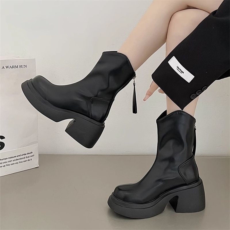 Giày Boot martin Đế Dày Thiết Kế Mới Thời Trang Theo Phong Cách Anh Dành Cho Nữ