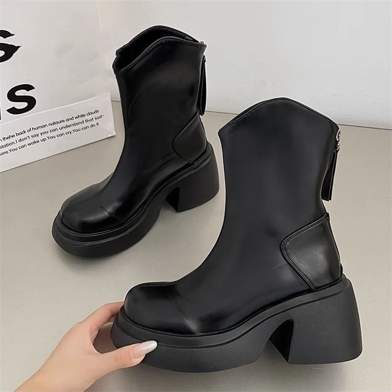 Giày Boot martin Đế Dày Thiết Kế Mới Thời Trang Theo Phong Cách Anh Dành Cho Nữ