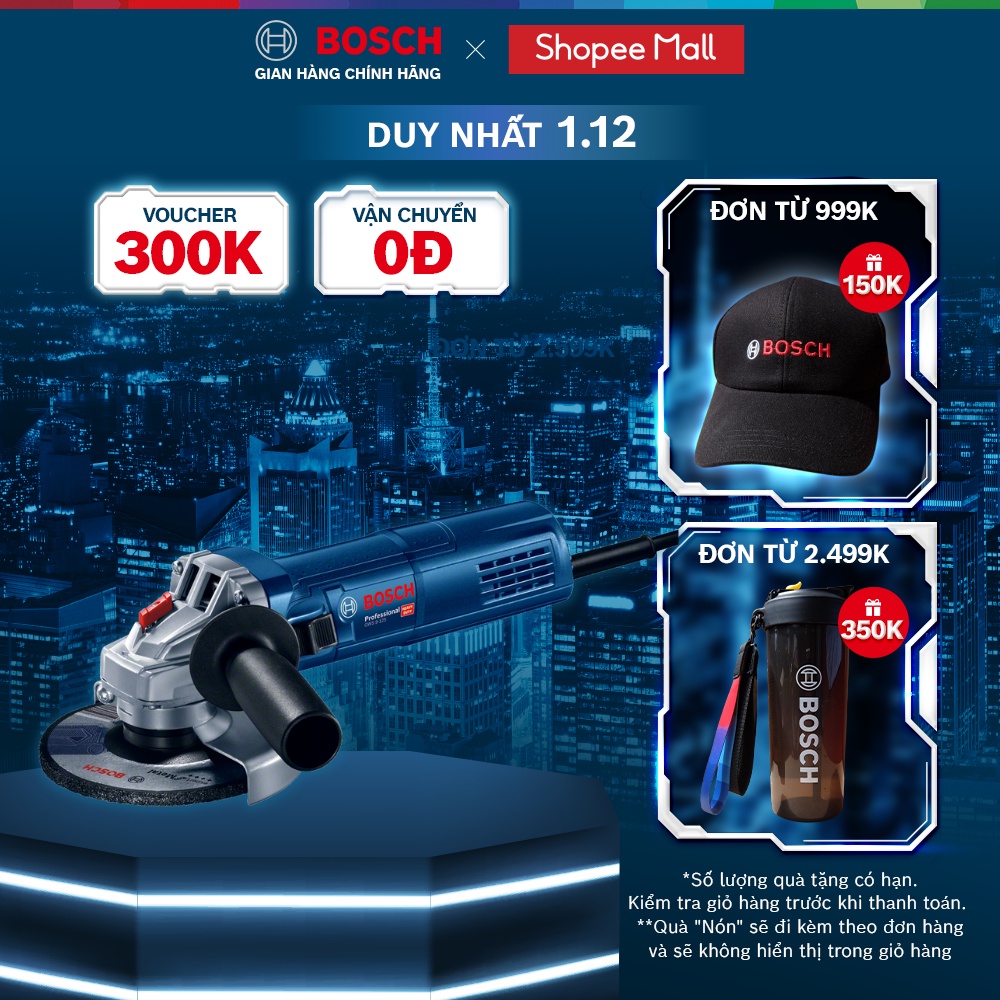 Máy mài góc nhỏ Bosch GWS 9-125