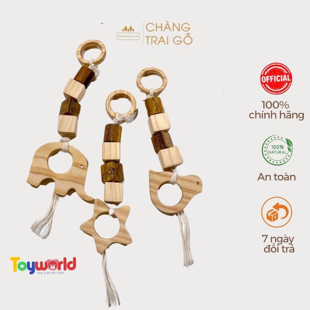 Đồ chơi gỗ - Đồ chơi treo củi, kệ chữ A cho trẻ - -Chàng Trai Gỗ Hà Nội