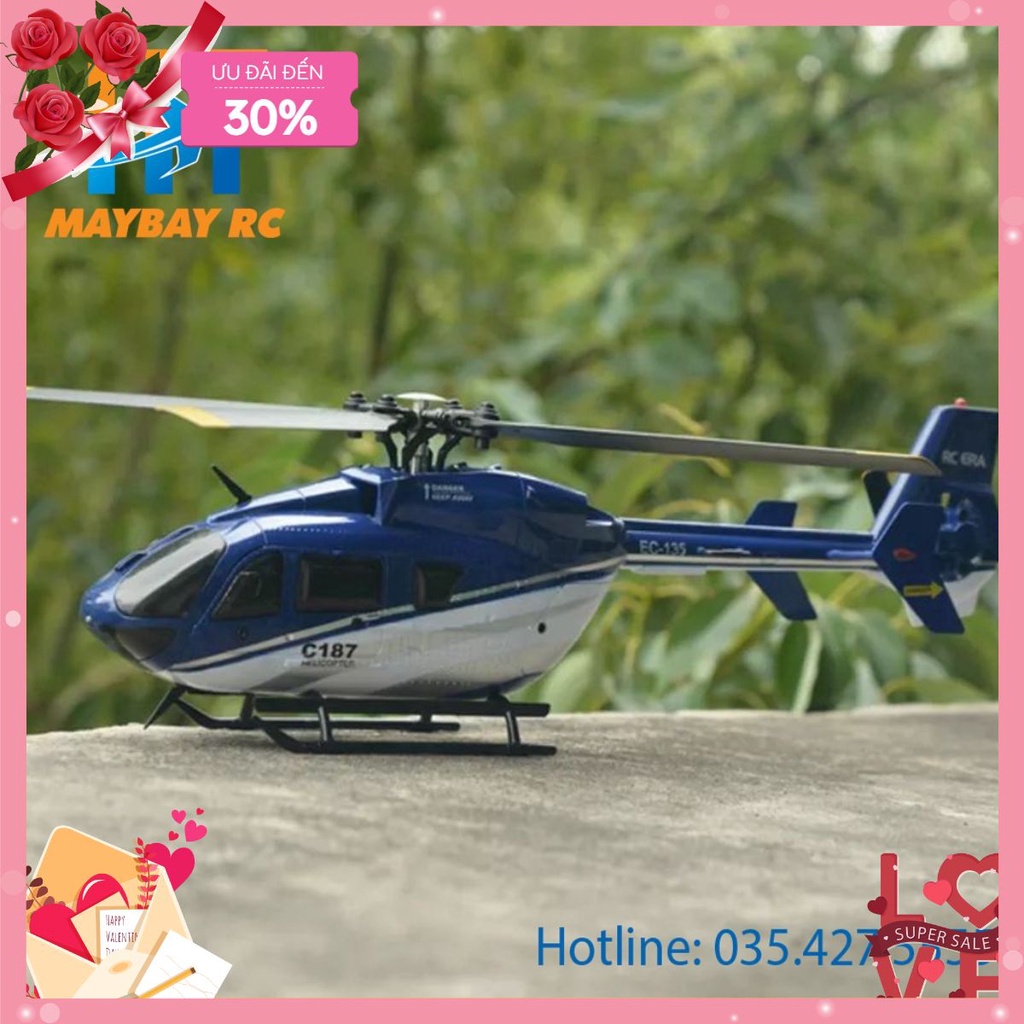 Máy Bay Điều Khiển EC-135 Helicopter  C187 2.4g 4 kênh tangotochbi