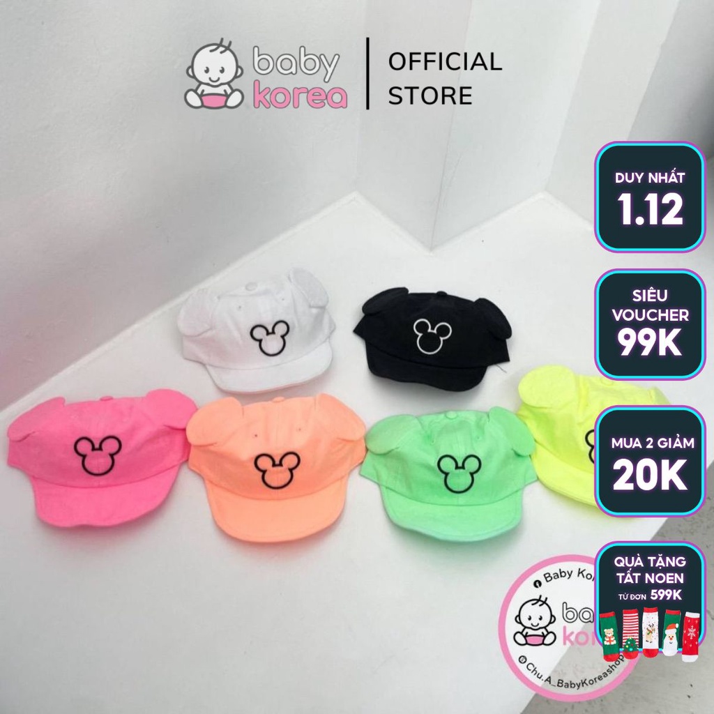 Tổng hợp các mẫu mũ  made in Korea thời trang BabyKorea
