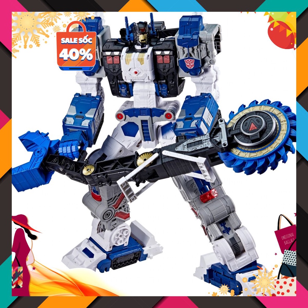 Mô hình robot Hasbro🤖Transformers War For Cybertron🤖Legacy: Metroplex - Titan Class tặng kèm xe