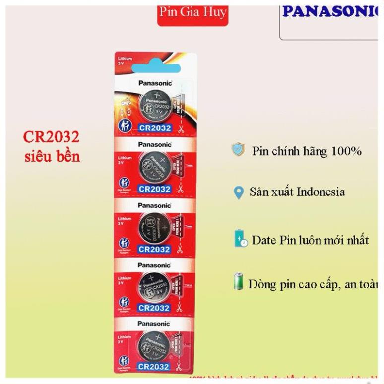 Pin Panasonic 3 viên CR2032 3V Lithium - Hàng Chính Hãng (Indonesia) .