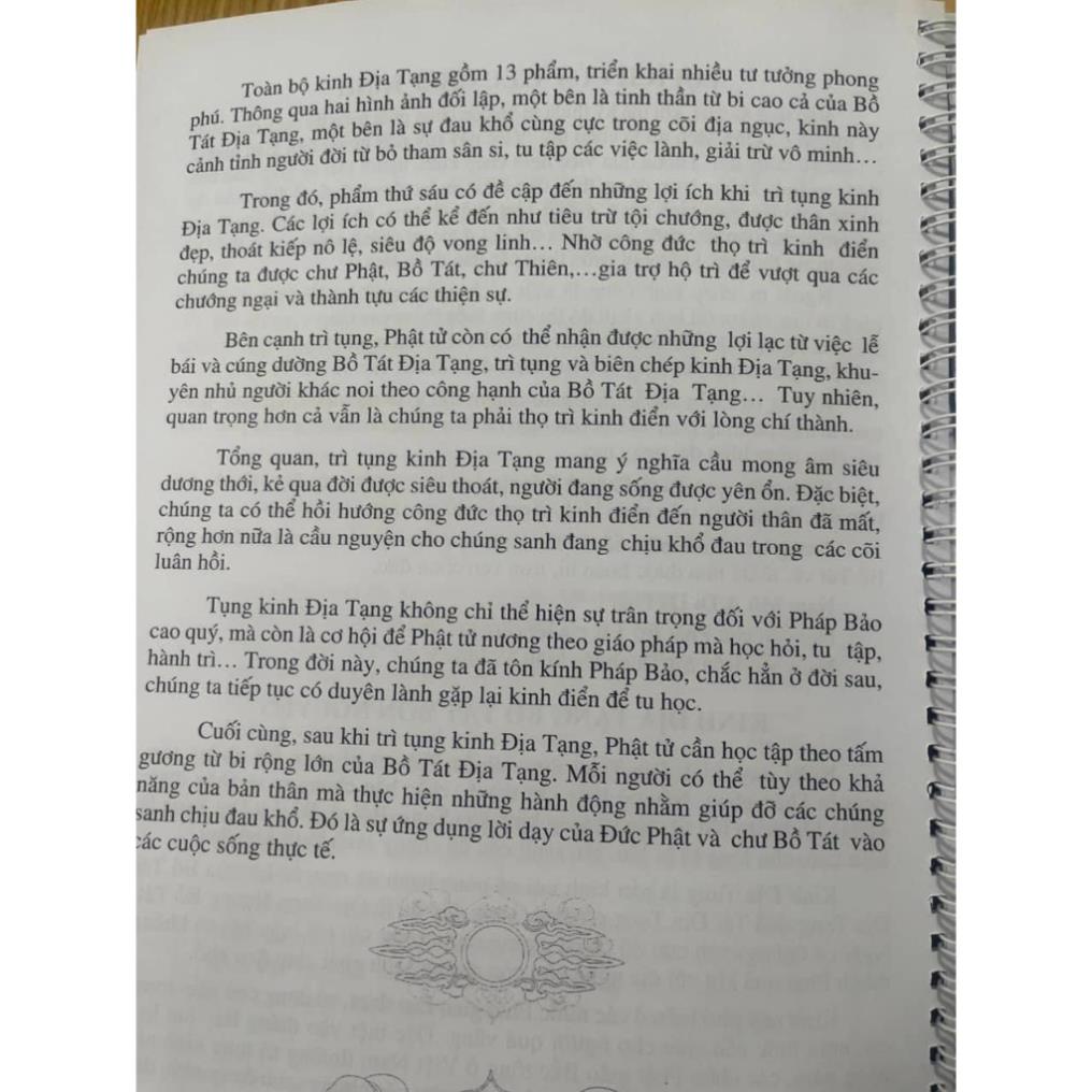 CHUYÊN SĨ, Tặng viết Vở chép kinh địa tạng cao cấp chữ MỜ mẫu TT - Khổ a4 cực đẹp - Sổ tay chép kinh Địa Tạng Bổn Nguyện
