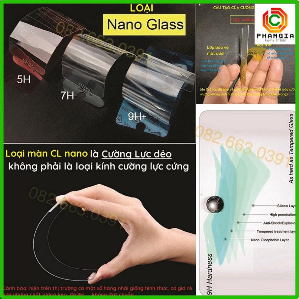 Dán màn hình cường lực laptop Lenovo ThinkPad P1 Gen 1/Gen 2/Gen 3/ Gen 5 nano dẻo siêu mỏng trong suốt