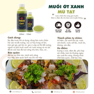 Combo 5 chai nước chấm thủ công chọn lọc Thích Cay 250ml