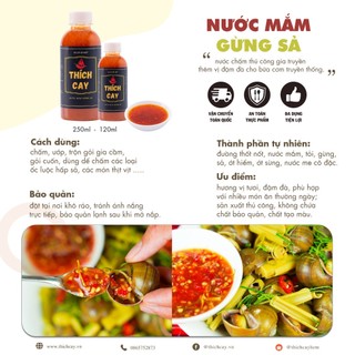 Combo 5 chai nước chấm thủ công chọn lọc Thích Cay 250ml