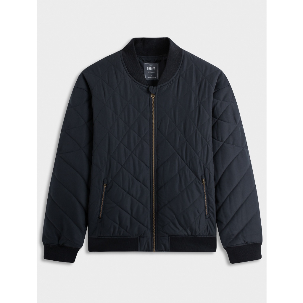 Áo khoác chần bông nam CANIFA dài tay họa tiết quả trám 8OT23W013