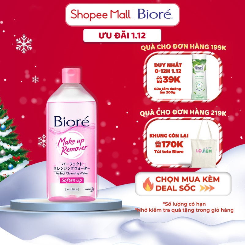 Bioré Nước Tẩy Trang Hoàn Hảo Dưỡng Ẩm Bioré Make Up Remover Perfect Cleansing Water 400ml