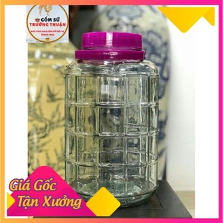 Bình ngâm rượu thủy tinh 8 lít, 10 lít, 12 lít quai xách