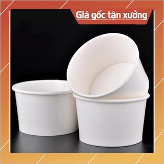 Giá sỉ 500 tô giấy 480ml 1pe - 16oz đựng thực phẩm nóng lạnh