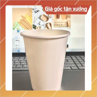 Sỉ 50 cốc/ly giấy trơn 12oz 2pe đựng đồ uống lạnh ~ 400ml