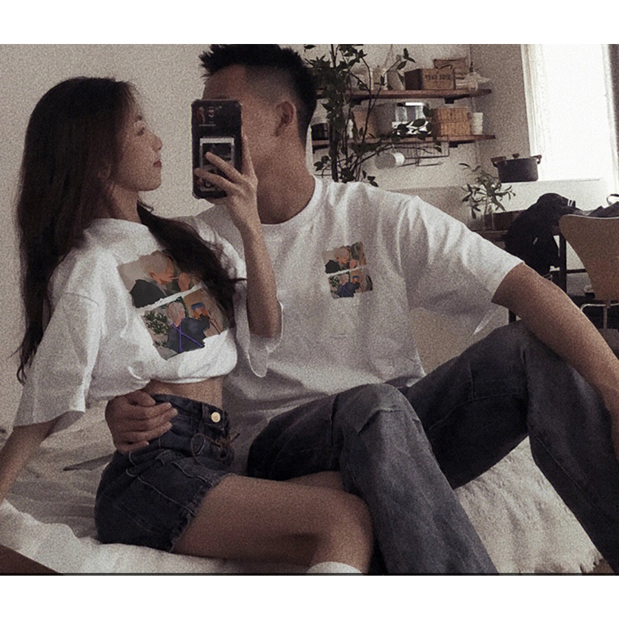 Áo couple dành cho cặp đôi nam nữ SMALL THINGS ST họa tiết Painting