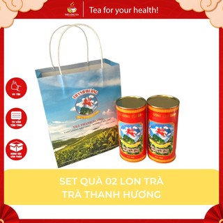 Trà thanh hương - set trà oolong 02 lon trà 200gram