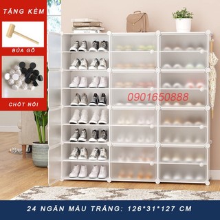 Tủ giày 24-30 ngăn tủ nhựa đựng giày lắp ghép