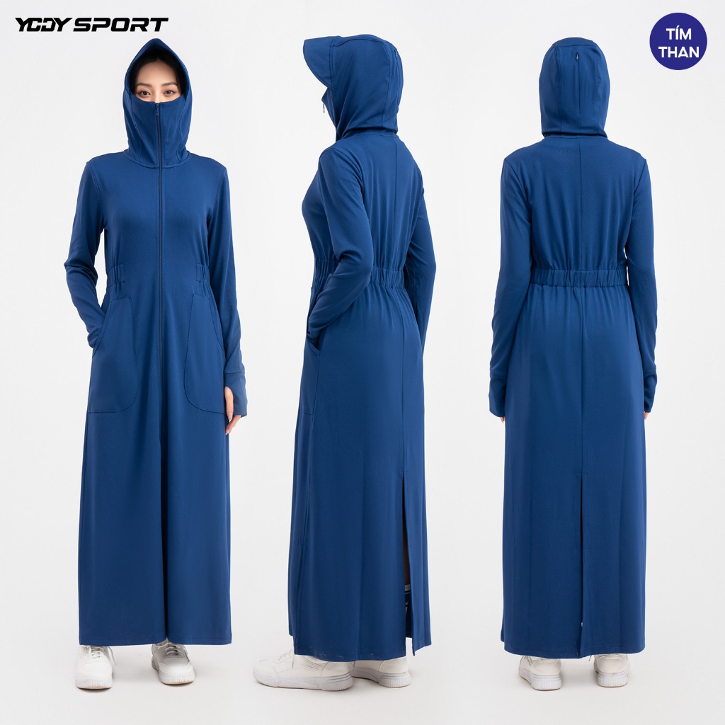 Áo Chống Nắng Nữ YODY Sport Dáng Dài chống UV thoáng mát ACN6002