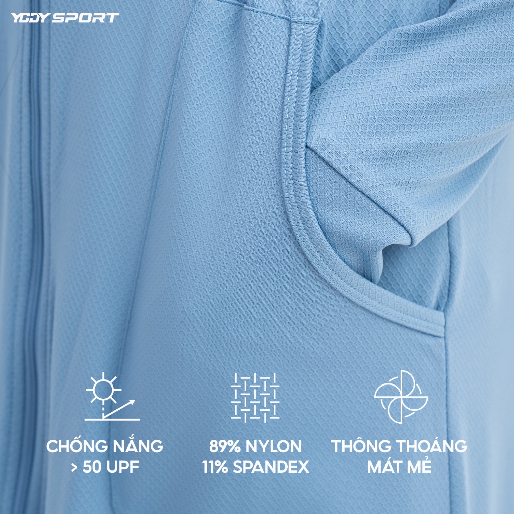 Áo Chống Nắng Nữ YODY Sport Dáng Dài chống UV thoáng mát ACN6002