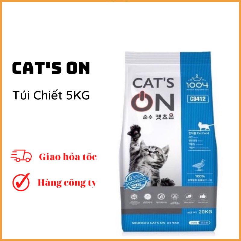 Combo túi chiết 5kg hạt CAT'S ON cao cấp cho mèo