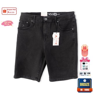 Quần Sooc Jean Big Size Nam 80-140kg AKYOO - Chất Jean Mền Mại Co Giãn 04 Chiều - SJ XAM B16
