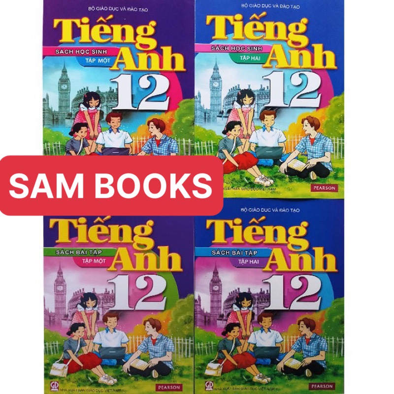 Tiếng Anh 12 SHS SBT trọn bộ 4 cuốn kèm bút chì