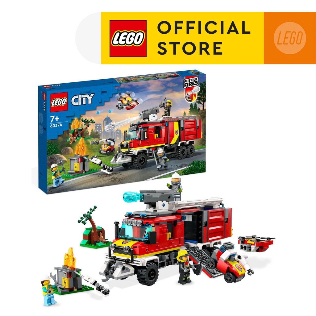 LEGO City 60374 Xe Cứu Hỏa Chuyên Dụng (502 Chi Tiết)