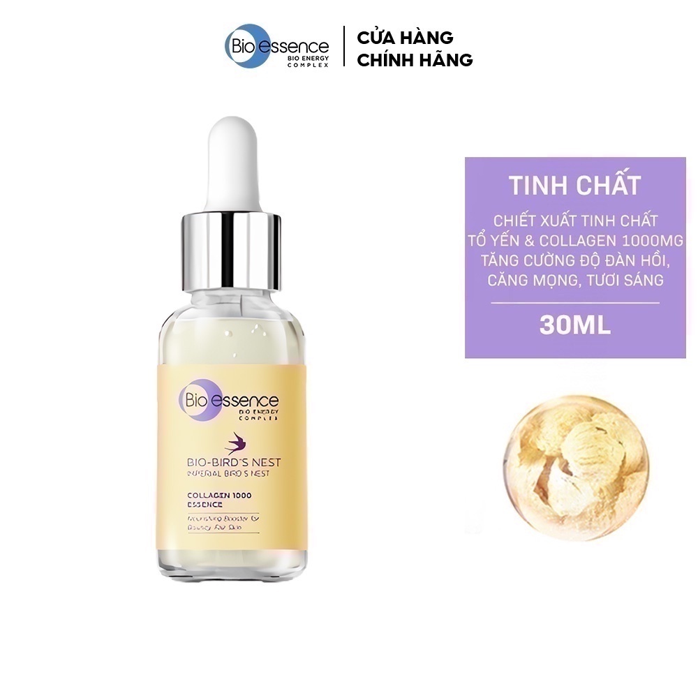 Tinh chất dưỡng da tươi sáng và căng mọng Bio-essence Bio-Bird's Nest Collagen Essence 30ml