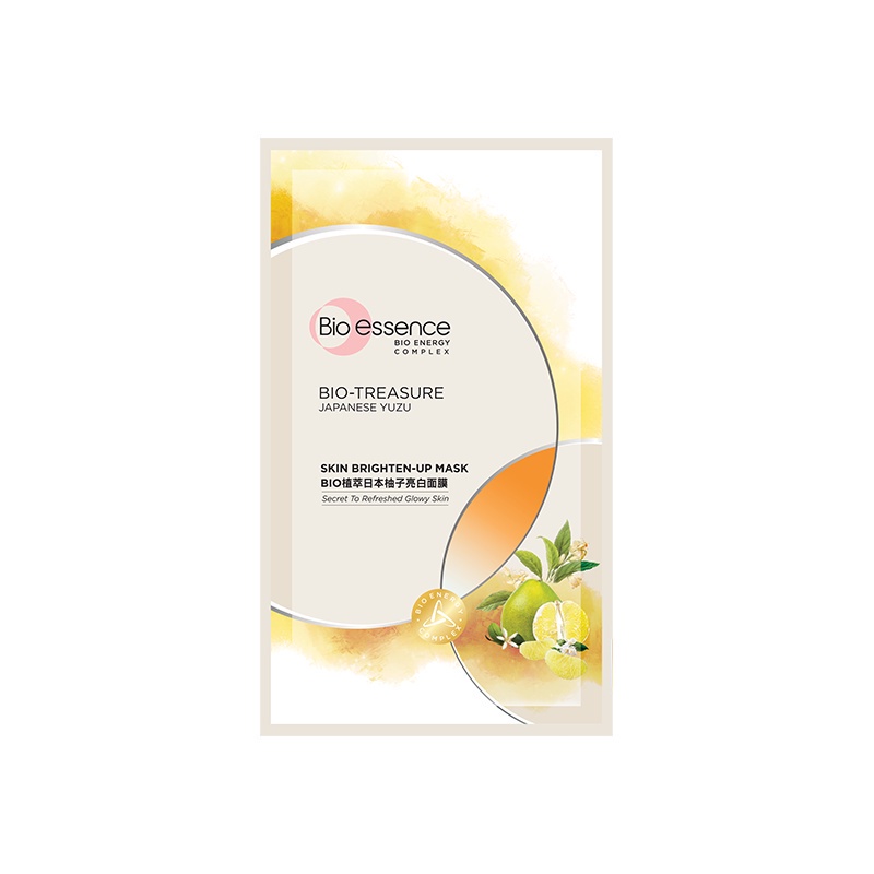 Mặt nạ dưỡng trắng chuyên sâu Bio-Essence Skin Brighten-Up Mask chiết xuất Yuzu 20ml