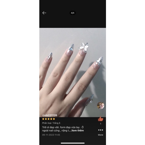 Nail box thiết kế đính đá Chram