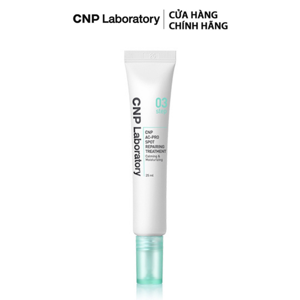 Tuýp chấm mụn viêm & vết thâm đỏ sau mụn CNP AC-PRO Repairing Treatment 25ml