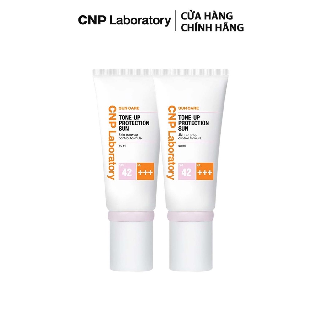 Combo 2 kem chống nắng nâng tone kiềm dầu CNP Laboratory SPF42/PA+++ 50ml/chai