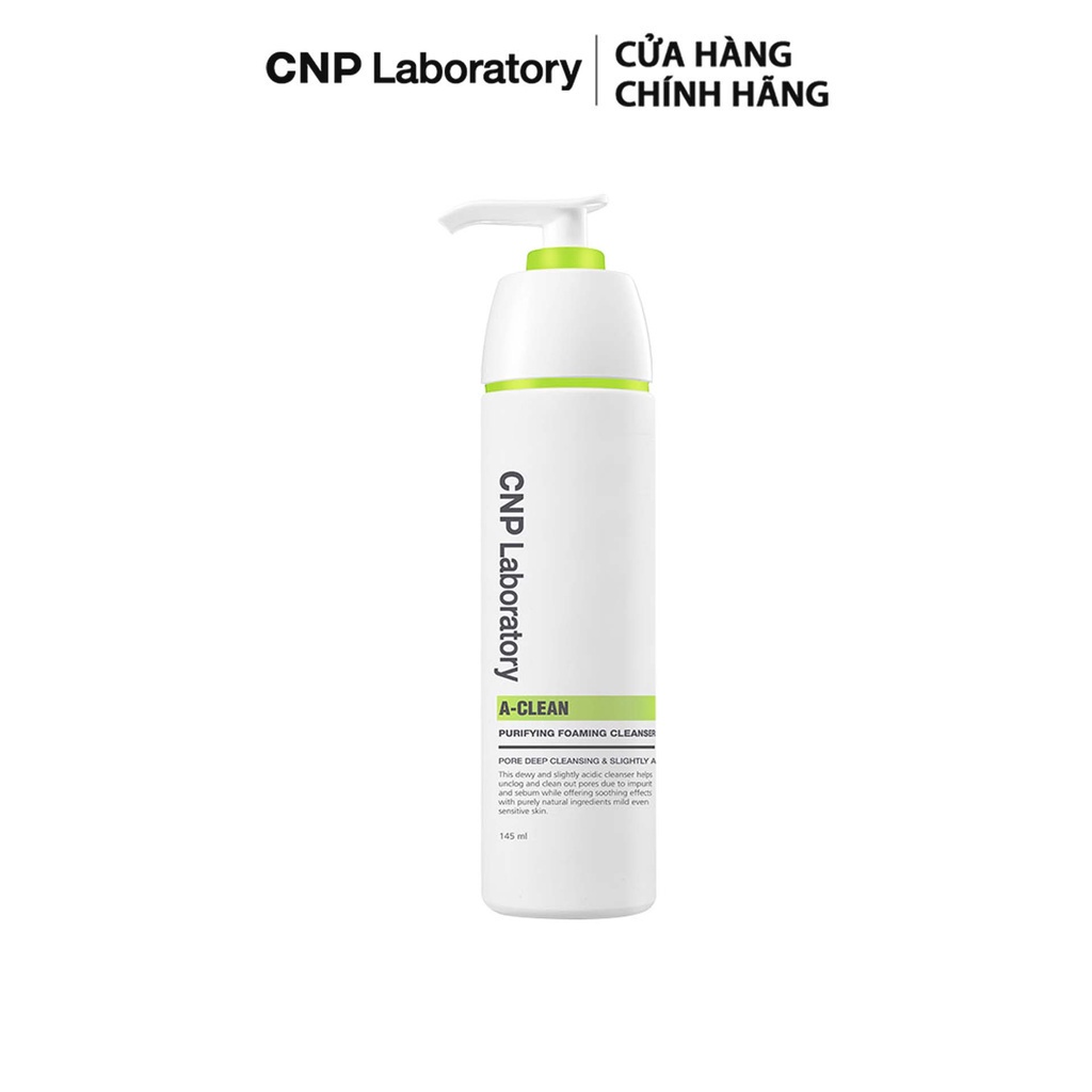 Sữa rửa mặt ngừa mụn ngăn bít tắc lỗ chân lông CNP Laboratory A-Clean Purifying 145ml