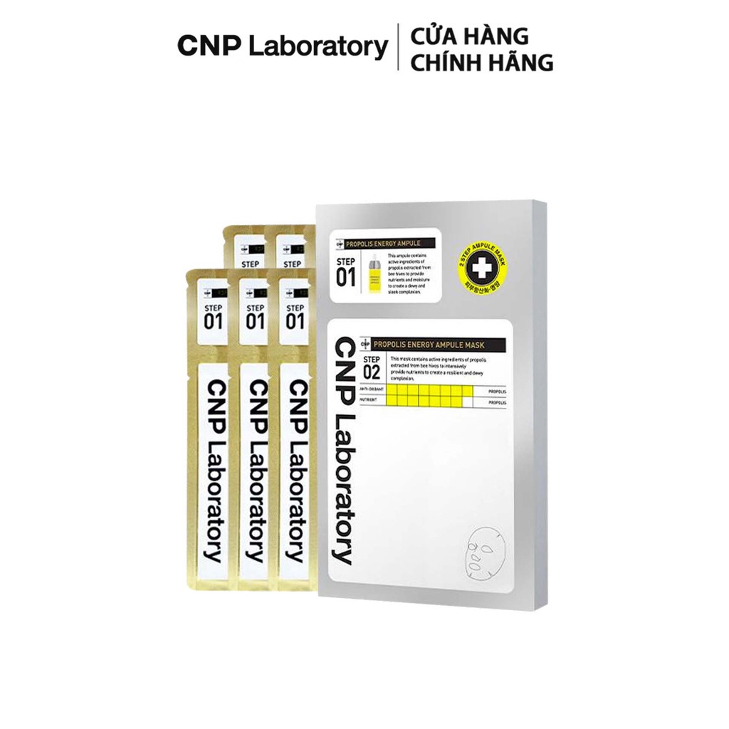 Bộ 5 mặt nạ keo ong tái tạo da CNP Laboratory Propolis Energy Ampule (5 x 41.5ml)