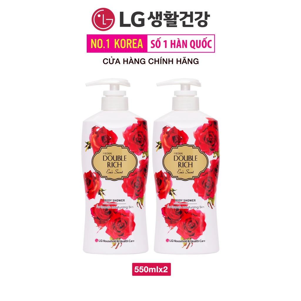 Combo 2 Sữa tắm Double Rich hương hoa chiết xuất từ thiên nhiên - Eva Secret