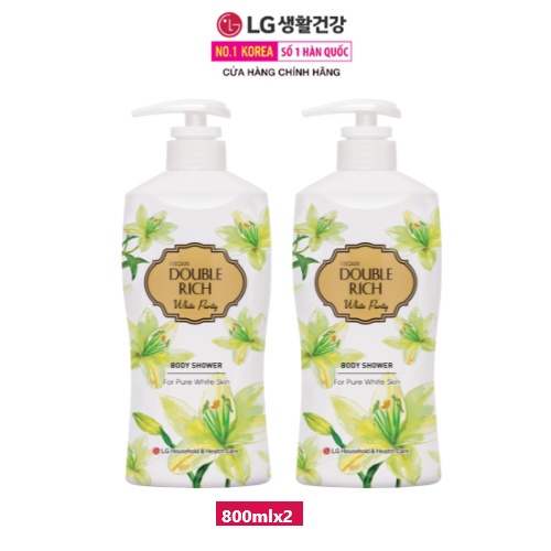 Combo 2 Sữa tắm Double Rich hương hoa chiết xuất từ thiên nhiên - White Lily