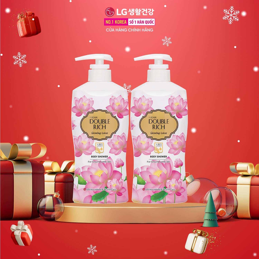 Combo 2 Sữa tắm Double Rich hương hoa chiết xuất từ thiên nhiên - Glowing Lotus