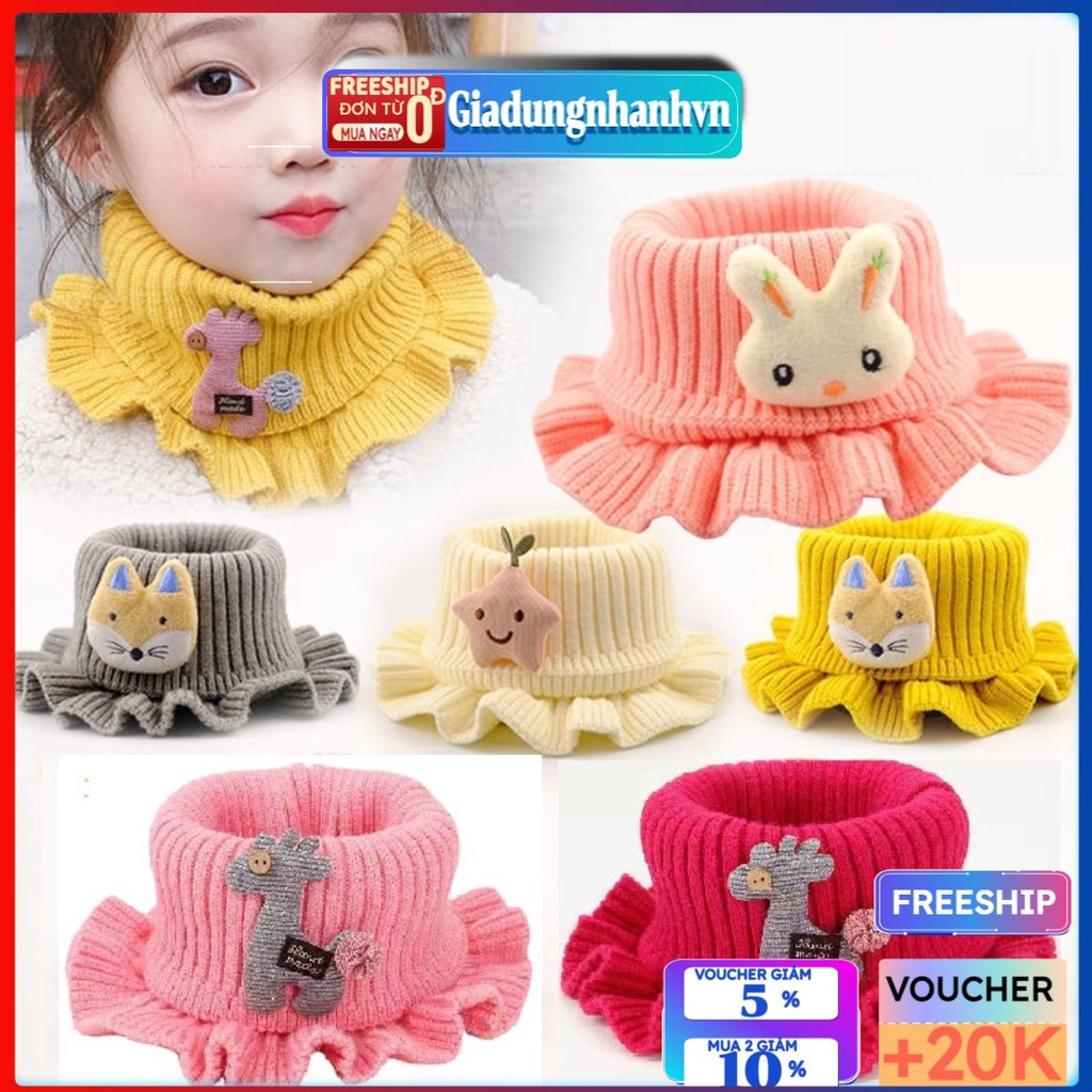Khăn Quàng Cổ Cho Bé Mùa Đông 3-10 Tuổi Khăn Ống K61 _ Giadungnhan