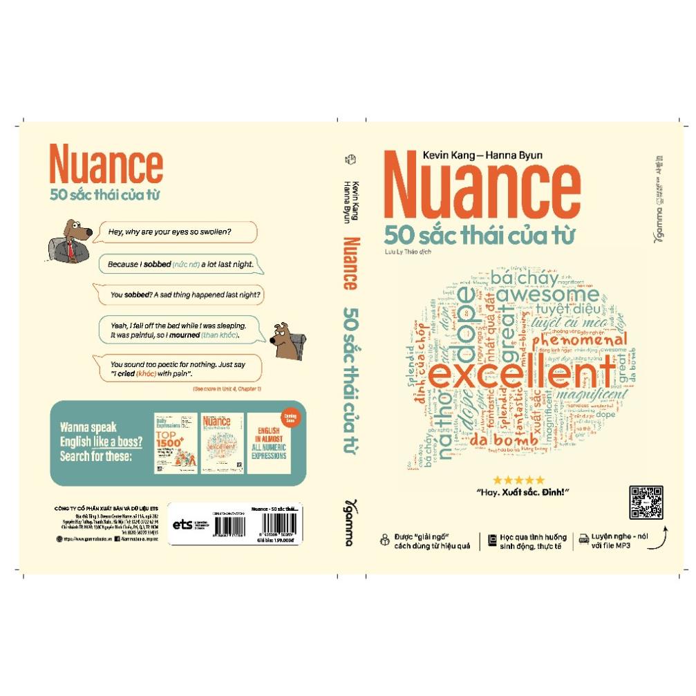 Sách Của Kevin Kang - Hanna Byun: Nuance 50 Sắc Thái Của Từ + Daily Expressions Top 1500+ Cụm Từ Tiếng Anh - AlphaBooks