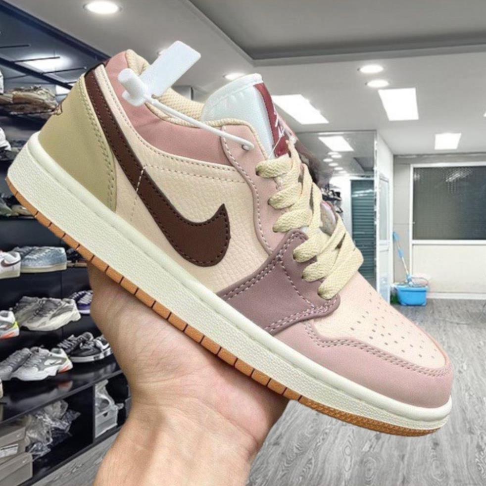Giày thể thao Jordan 1 Low Milk Tea, JD Thấp Nâu Trà Sữa Bản Đẹp Chuẩn SC, Full size nam nữ shop368
