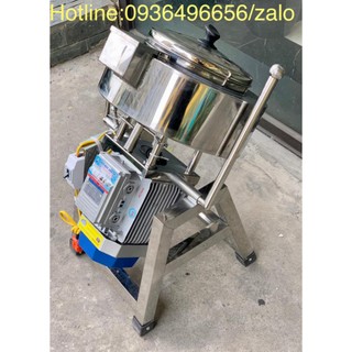 Máy xay giò chả công nghiệp 3kg, Máy xay giò chả công nghiệp có bao đá chạy motor 3kw