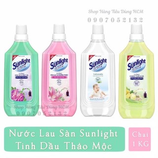 Nước lau sàn sunlight tinh dầu thảo mộc chai 1kg