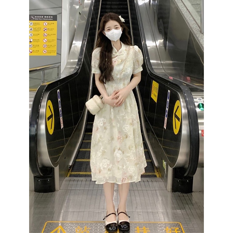 Đầm Sườn Xám Dáng Chữ a Nhẹ Nhàng Phong Cách Trung Hoa niche Nổi Tiếng Năm Mới Cho Nữ202312.1